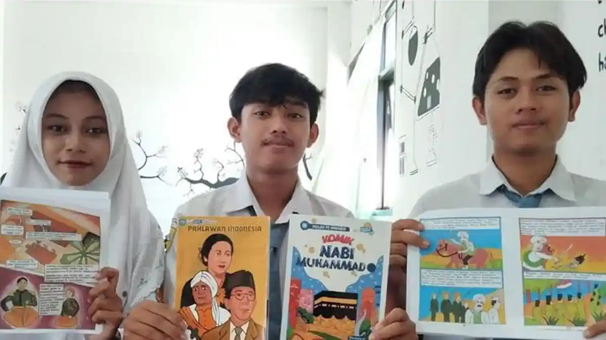 Siswa SMA NU 2 Gresik Buat Komik Kenalkan Sejarah dan Kisah Nabi, Implementasikan Pembelajaran P-5