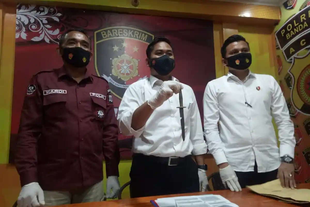 Polresta Kirim Tersangka Pembunuhan Guru Ngaji di Lamjabat ke Psikiater untuk Diperiksa Kejiwaannya