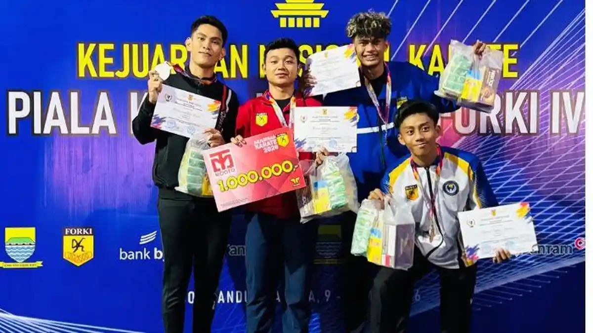 Serda Fauzan Harumkan Kodam VI/Mulawarman lewat Medali Perak Kejurnas Karate