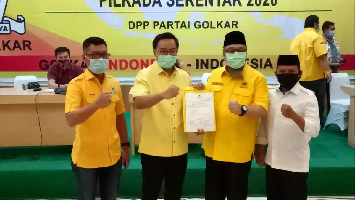 Penetapan dan Pengundian Nomor Urut Tony Eka Candra-Antoni Imam pada 1 dan 2 Oktober 2020