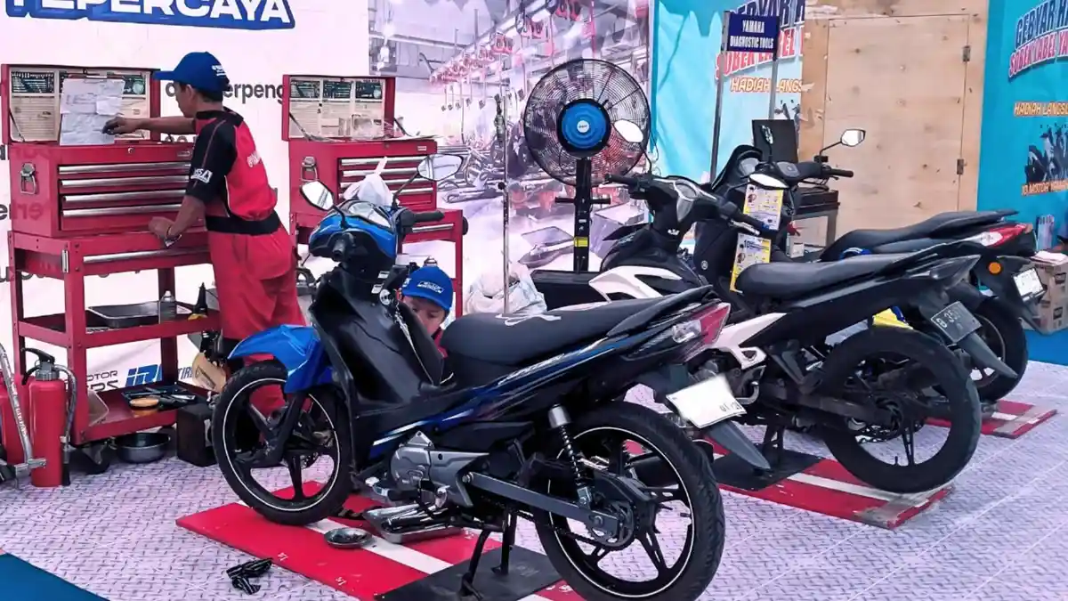 Ramai Pengunjung, 17 Ribu Lebih Orang Manfaatkan Bengkel Jaga Yamaha Selama Libur Lebaran - 20240422-1.jpg