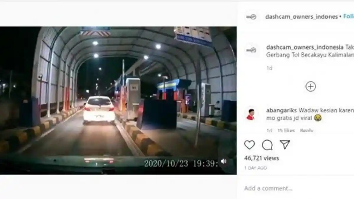 Terobos Palang Pintu Tol Becakayu, Pengemudi Honda Brio Minta Maaf, Tetap Ditilang Polisi