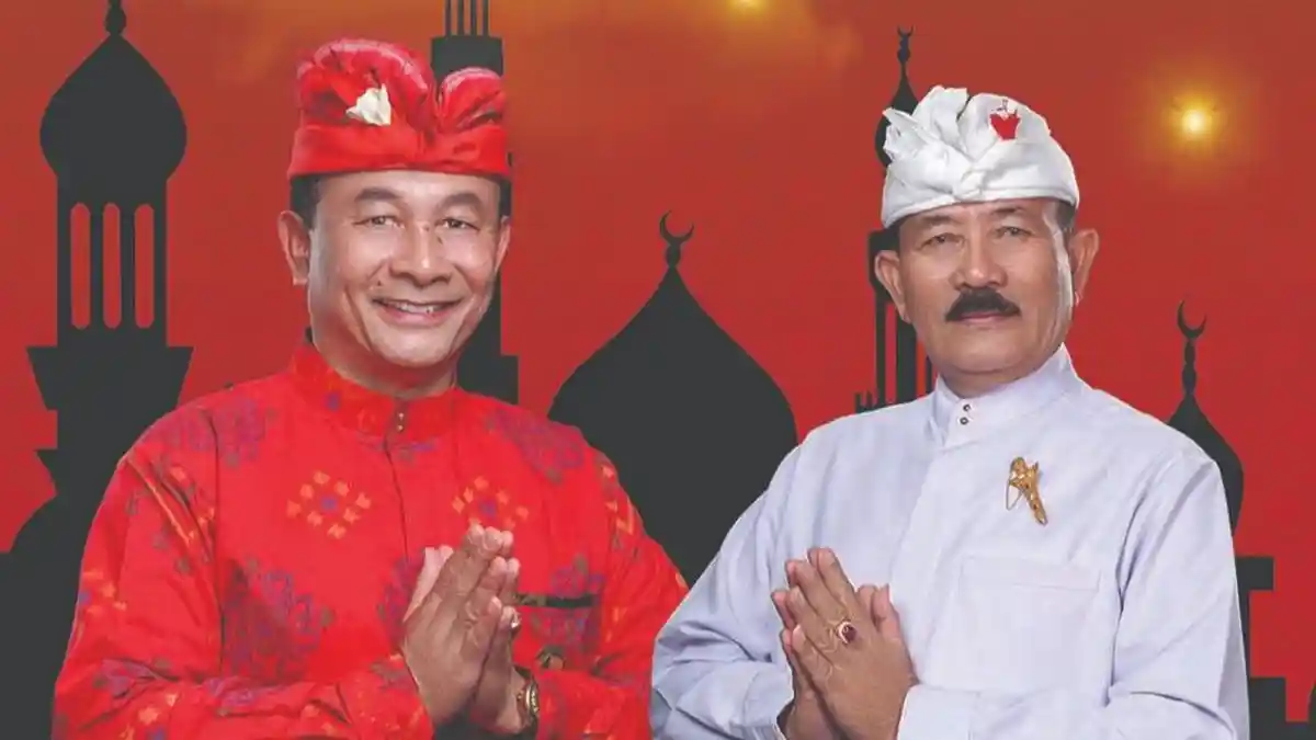 Bupati dan Wakil Bupati Karangasem, Ucapkan Selamat Hari Raya Idul Fitri 1444 Hijriah