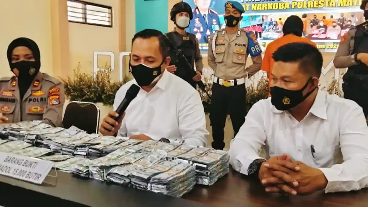 Kurir Serta 15 Ribu Butir Tramadol dari Jakarta Diamankan Polresta Mataram