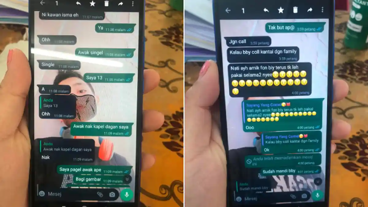 2 Murid Tak Ikut Kelas Tapi Sibuk Bercinta di WA, Guru Ini Seram Sendiri Lihat Isi Chatnya