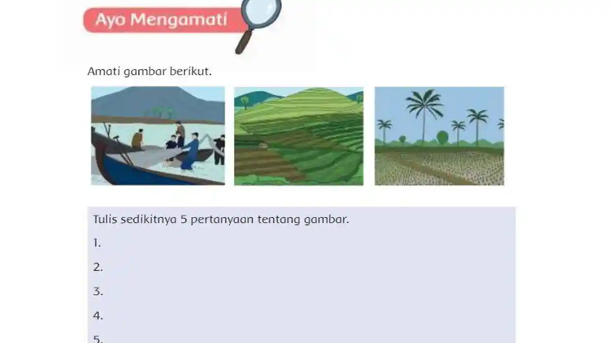Kunci Jawaban Tema 3 Kelas 4 SD Halaman 4 5 6 Subtema 1 Pembelajaran 1