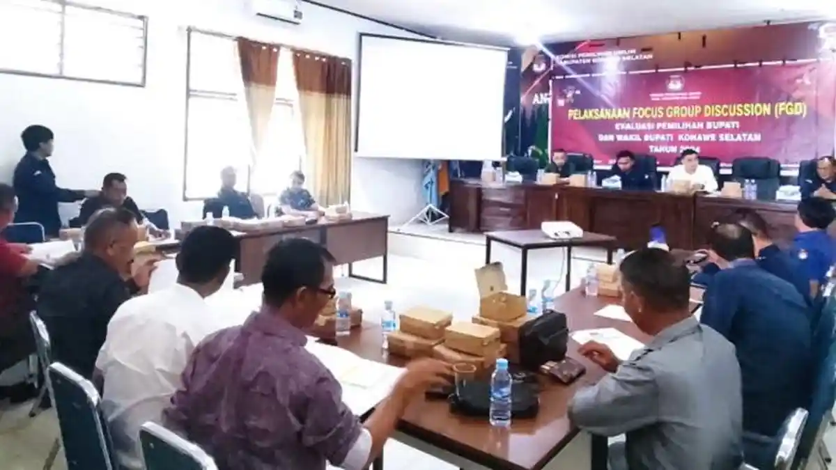 KPU Konawe Selatan Evaluasi Pasca Pilkada Serentak 2024 Minta Masukan Pemda, Partai dan Bawaslu