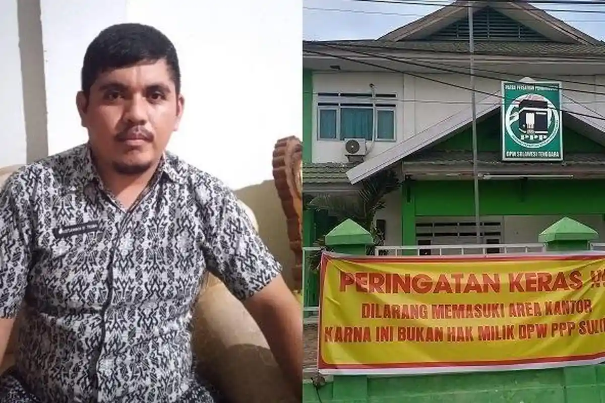 Pemilik Lahan Segel Kantor DPW PPP Sulawesi Tenggara, Status Pinjam Pakai Tak Diperpanjang