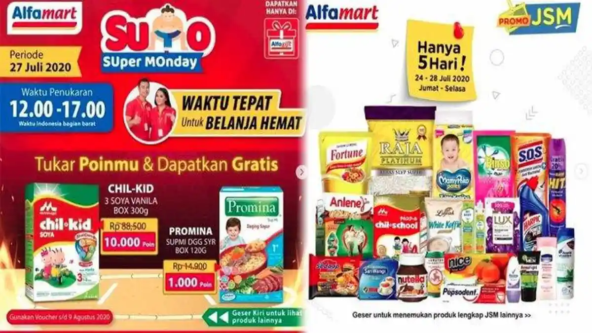 Promo Alfamart Hari Ini 27 Juli 2020, Dapatkan Harga Murah Minyak Goreng hingga Beras