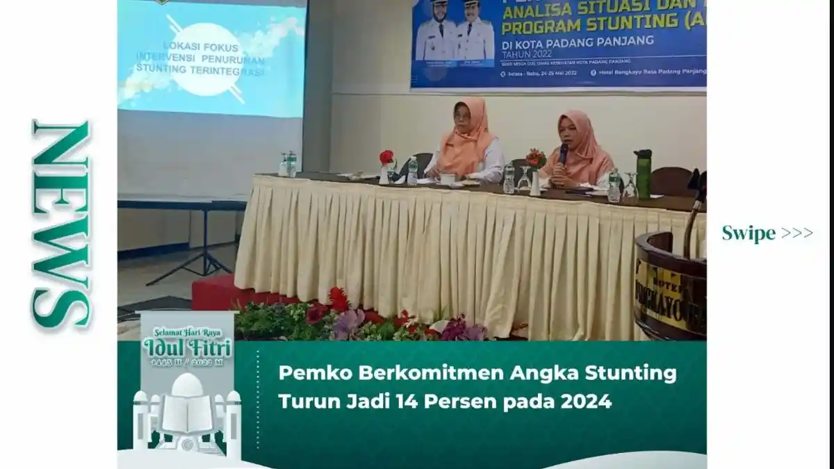 Komitmen Pemko Padang Panjang Turunkan Angka Stunting Jadi 14 Persen pada 2024