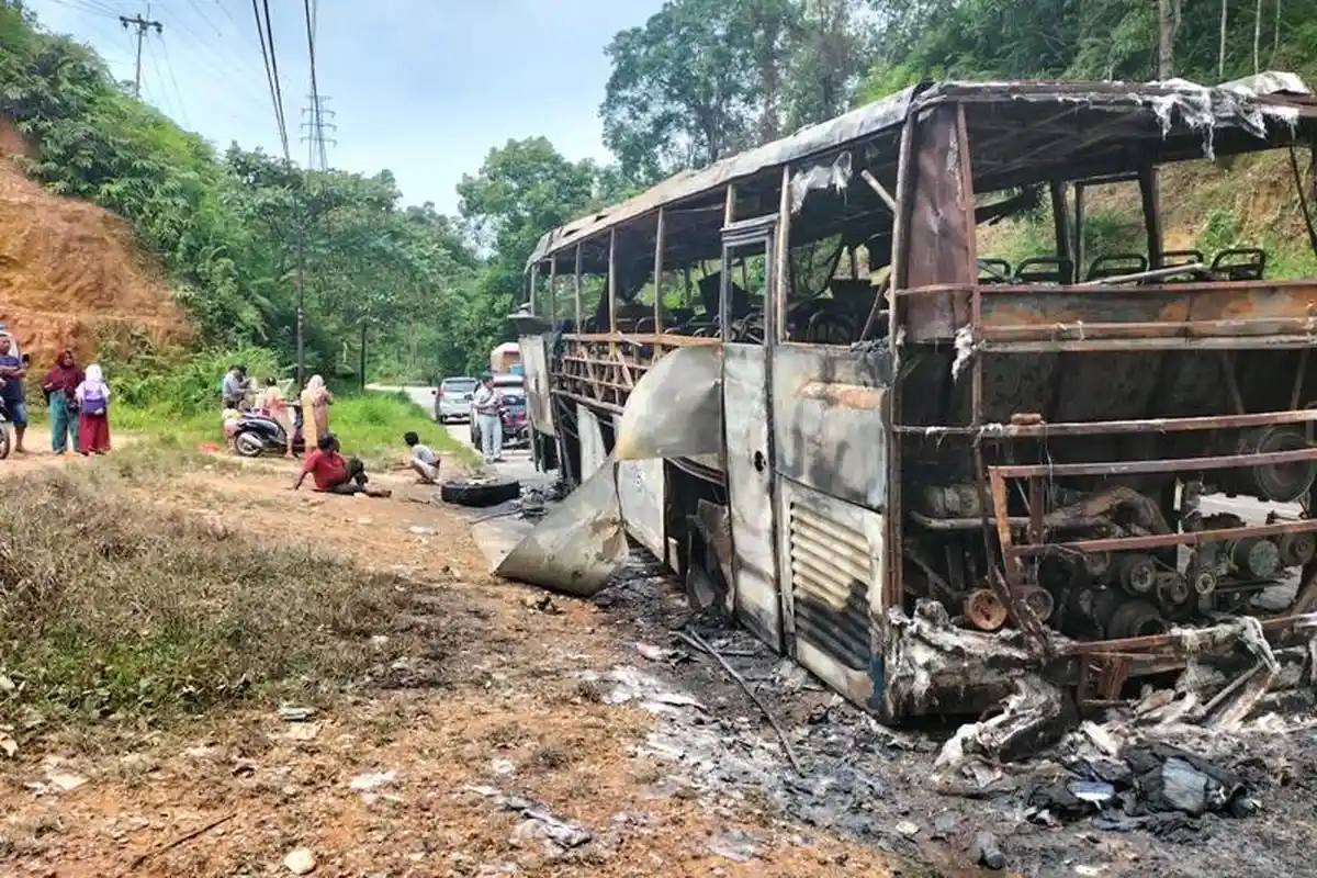 POPULER Sumbar: Bus ALS Terbakar di Jalan Lintas Sumatera, 4 Ternak di Sijunjung Positif PMK