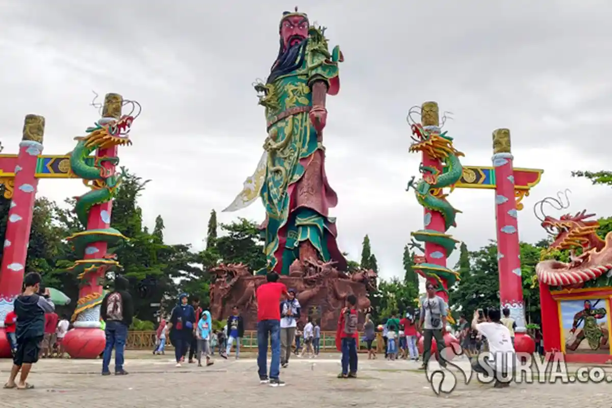 Penyebab Patung Raksasa Setinggi 30 Meter di Kelenteng Kwan Sing Bio Tuban Runtuh Masih Misterius