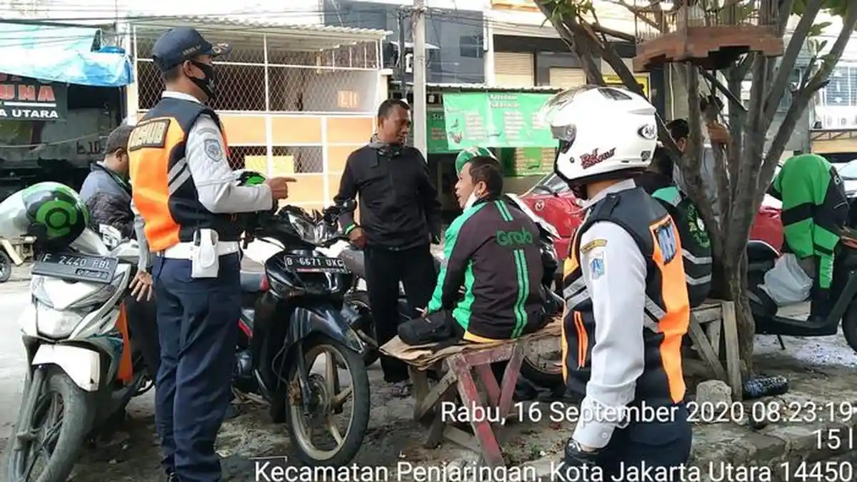 1.034 Pengemudi Ojol Langgar PSBB Selama Sepekan, Dishub DKI Kantongi Uang Denda Rp 22.725.000