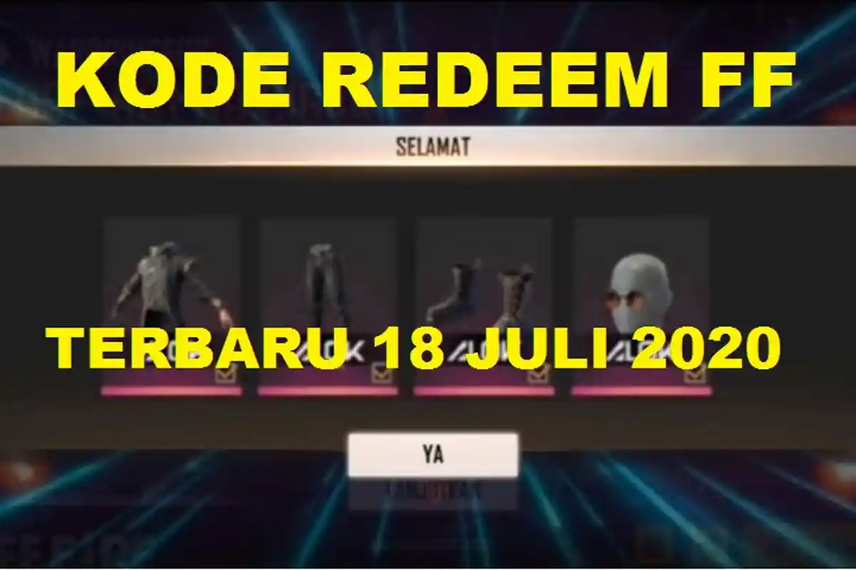 CEPAT! Ini 12 Kode Redeem Free Fire (FF) Terbaru Sabtu 18 Juli 2020, Tukarkan di Reward FF Garena