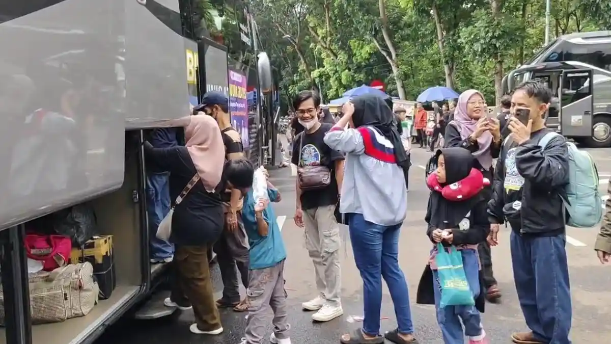 Ribuan Peserta Mudik Gratis Dilepas Pemkab Tangerang, 46 Bus Berangkat ke Berbagai Kota