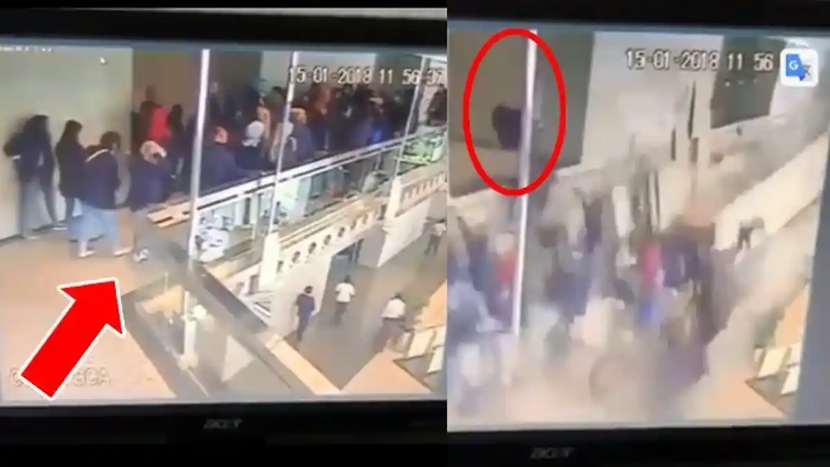 Dibalik Video Ambruknya Selasar Gedung BEI, Sosok Misterius Tertangkap Kamera Bikin Merinding