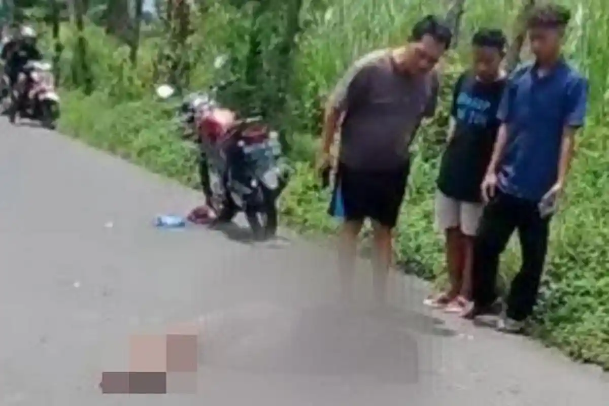 Kecelakaan Maut di Tulungagung, Hindari Pemotor yang Bawa Rumput, Siswa SMP Jatuh dan Terseret Motor