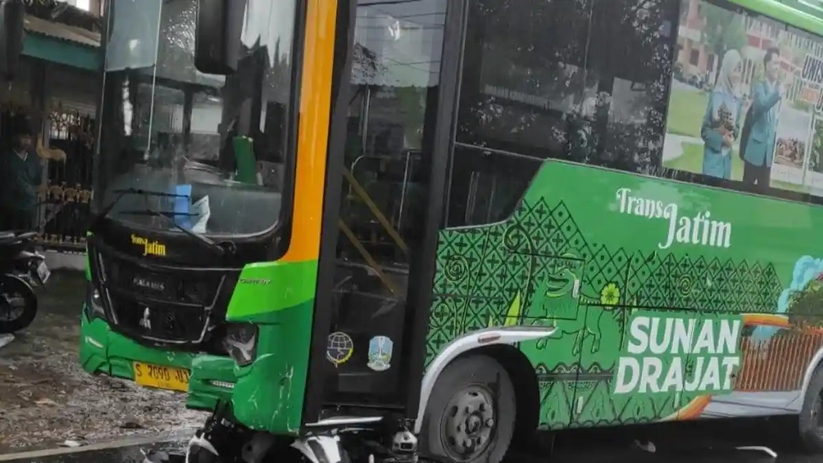 Kecelakaan Maut di Lamongan, Motor vs Bus Trans Jatim, Satu Orang Meninggal Dunia