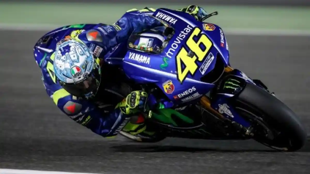 Lintasan Basah, Rossi Sulit Kendalikan Motornya