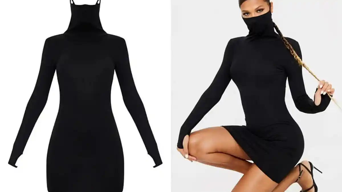 Gaun Bermasker Berlabel Pretty Little Thing Diklaim Laris Manis Dijual Online