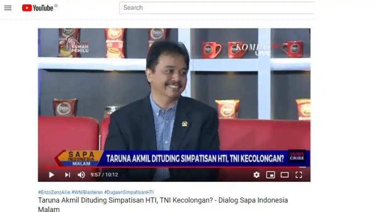 Enzo Diterpa Isu Terpapar Radikalisme, Roy Suryo Beberkan Analisanya Soal Akun FB  yang Dihapus