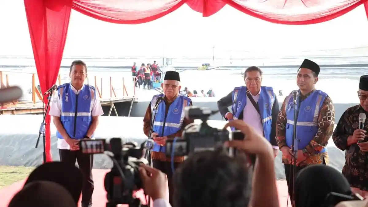Panen Udang Vaname di Kebumen, Wapres Dorong Bangun Tempat Pembenihan Berkualitas