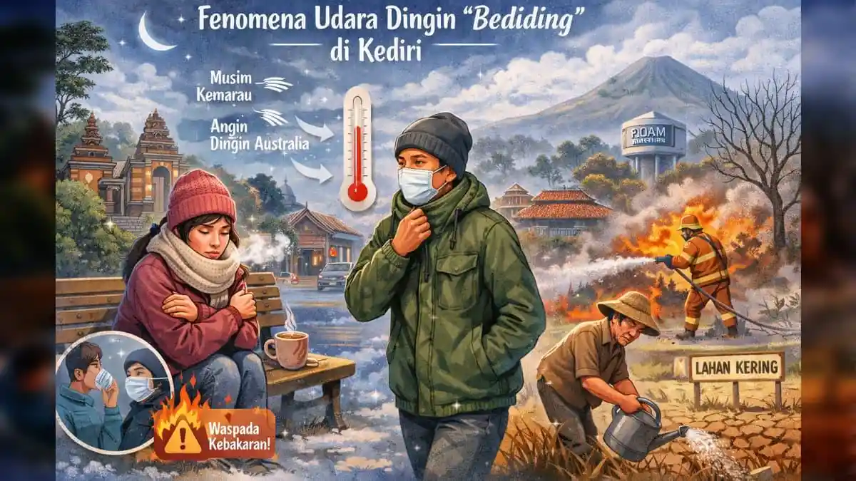 BPBD Ungkap Penyebab Fenomena Bediding di Kediri: Imbau Waspada ISPA