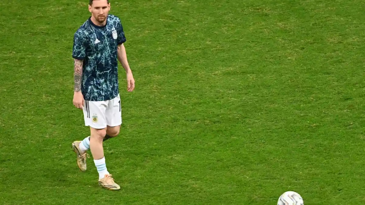 Sedang Berlangsung Argentina vs Kolumbia 1-0, Umpan Lionel Messi Gol Lautaro Martines Menit 7