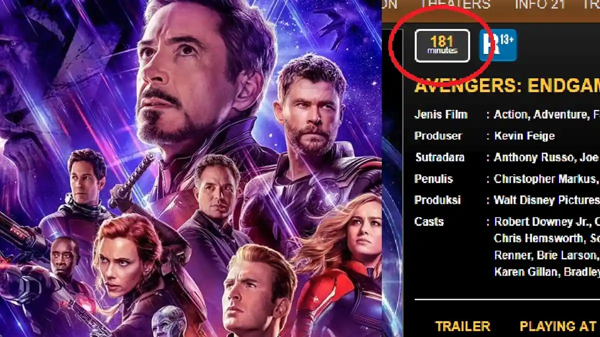 Avengers: Endgame Tayang 3 Jam, Ini Tips Bertahan Berjam-jam di Dalam Bioskop Tanpa Gangguan