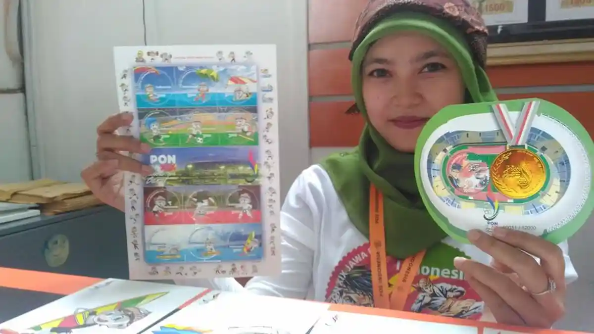 Ramaikan PON, Pos Indonesia Luncurkan Prangko Seri Khusus