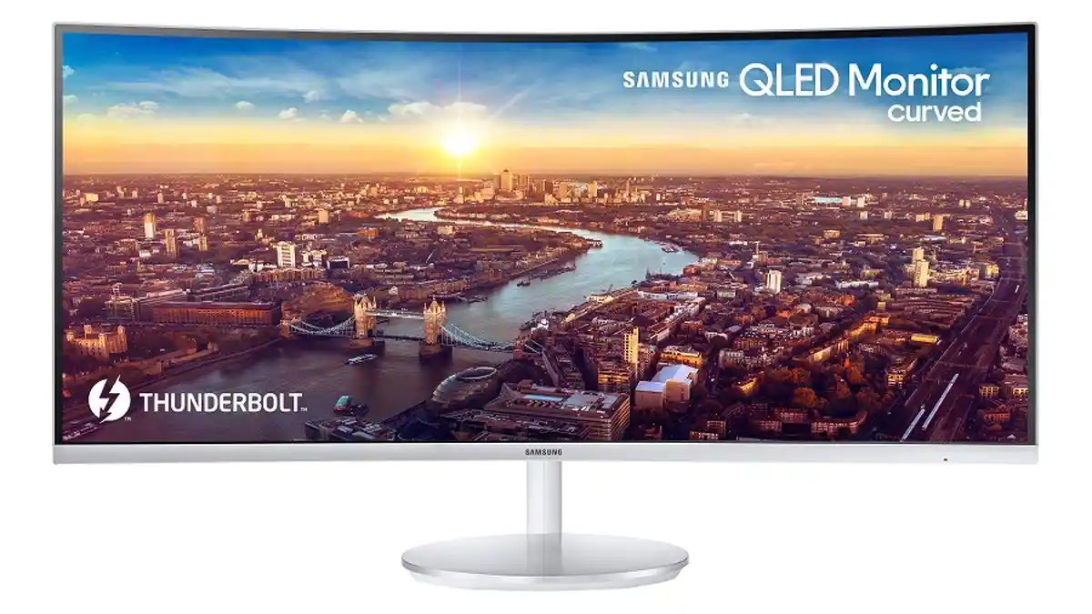 Samsung Kenalkan Monitor Lengkung QLED Pertama dengan Thunderbolt 3 di CES 2018