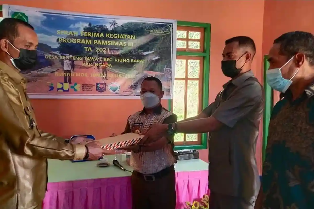 Wakil Bupati Ngada Resmikan Program Pamsimas di Desa Benteng Tawa I