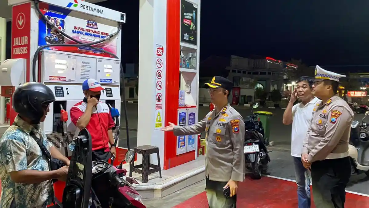 Stok Pertalite dan Bio Solar di Kabupaten Madiun Aman, Polisi Sidak SPBU