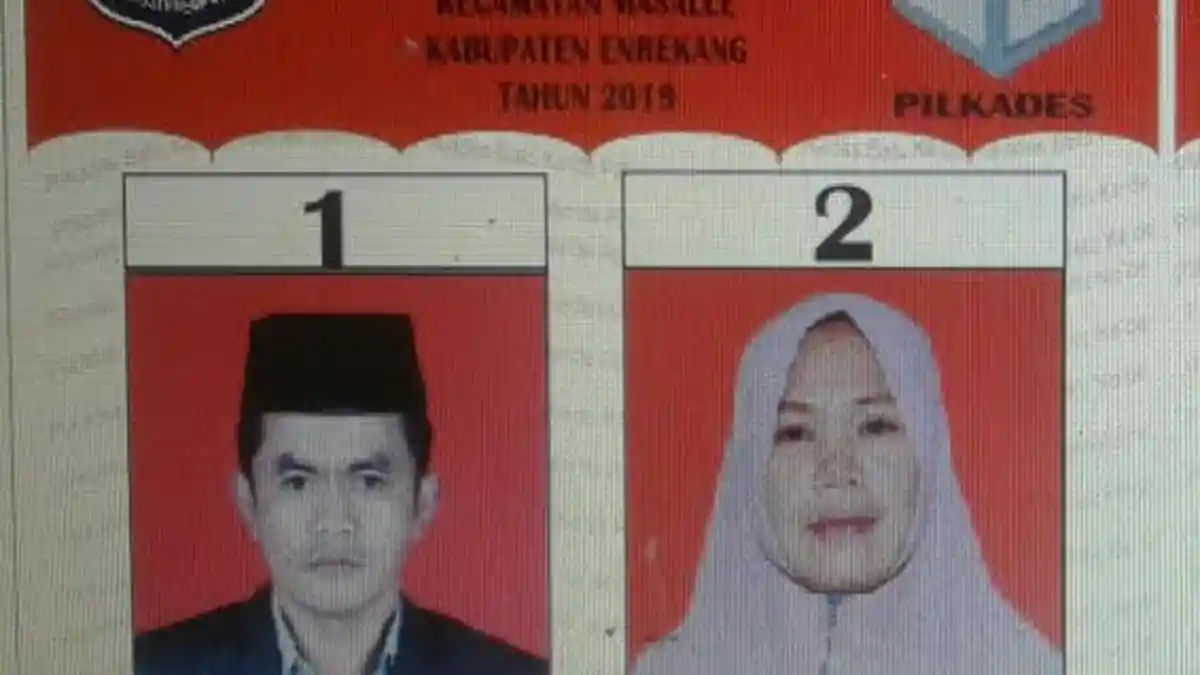Pilkades Enrekang 2019, Istri Tantang Suami di Batu Ke'de Masalle
