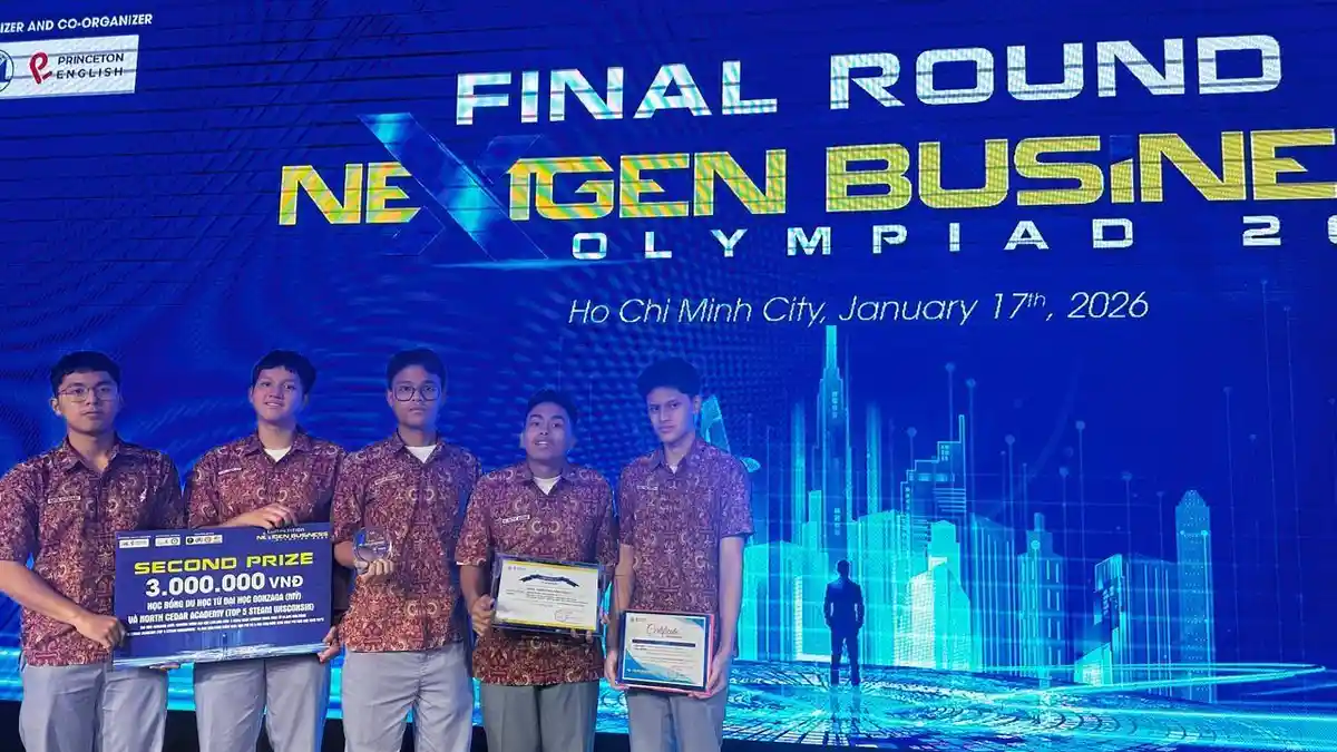 SMA Labschool Kebayoran Jaksel Juara 2 Kontes Nextgen Business di Vietnam