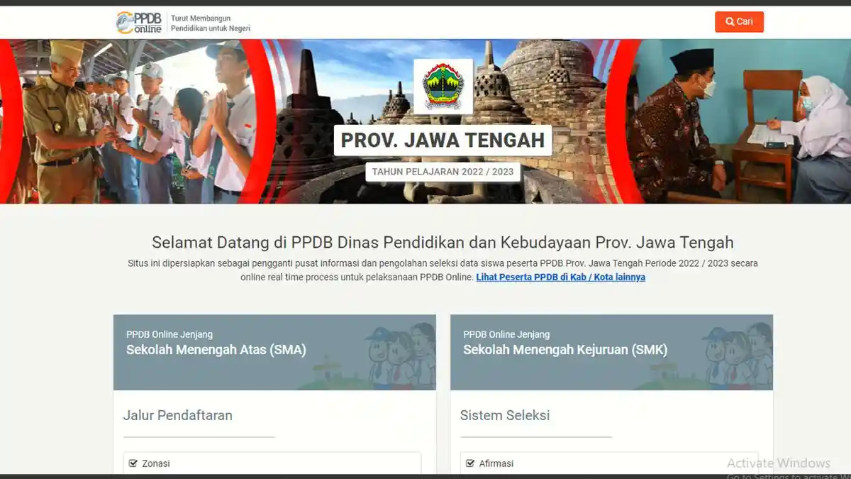 Hari Pertama PPDB Jateng - Disdikbud Terima 1.500 Pendaftar, 500 Dokumen Sudah Terverifikasi