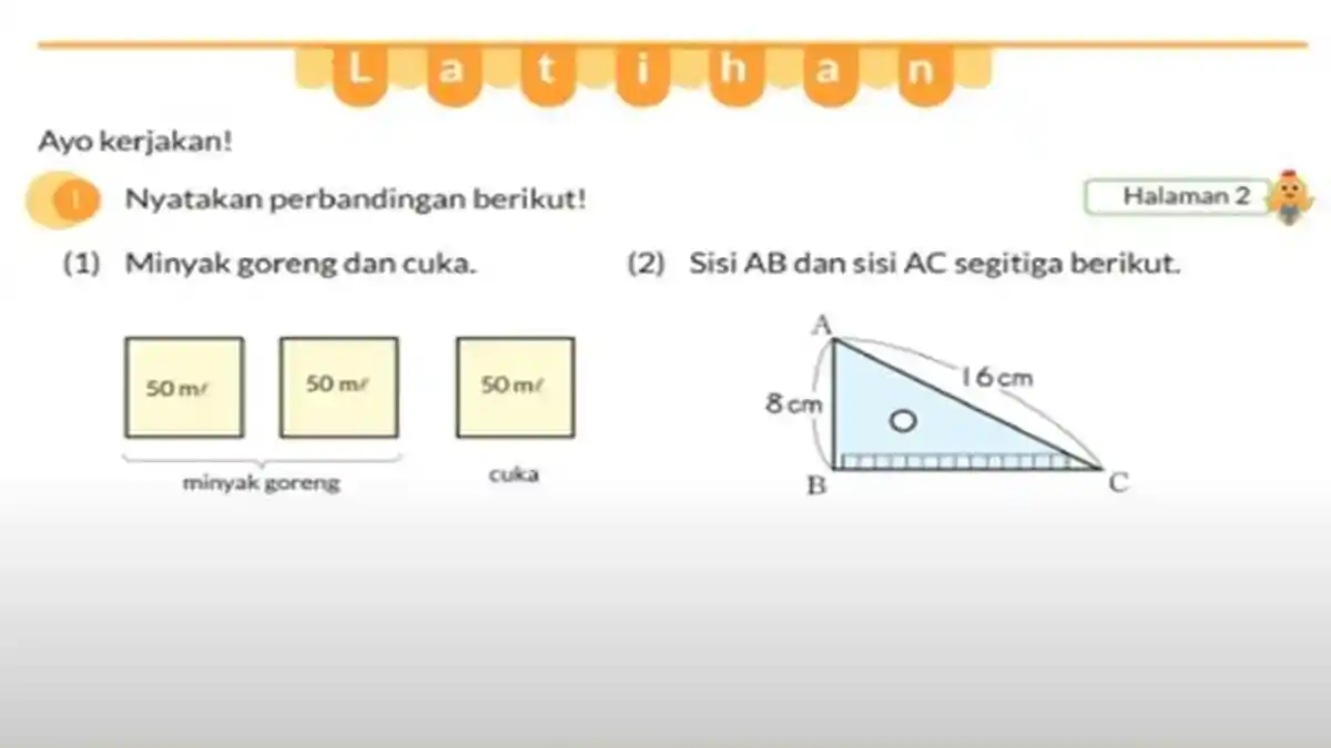 Kunci Jawaban Kelas 6 SD Volume 2 Halaman 11 Kurikulum Merdeka, Nyatakan Perbandingan Soal Berikut