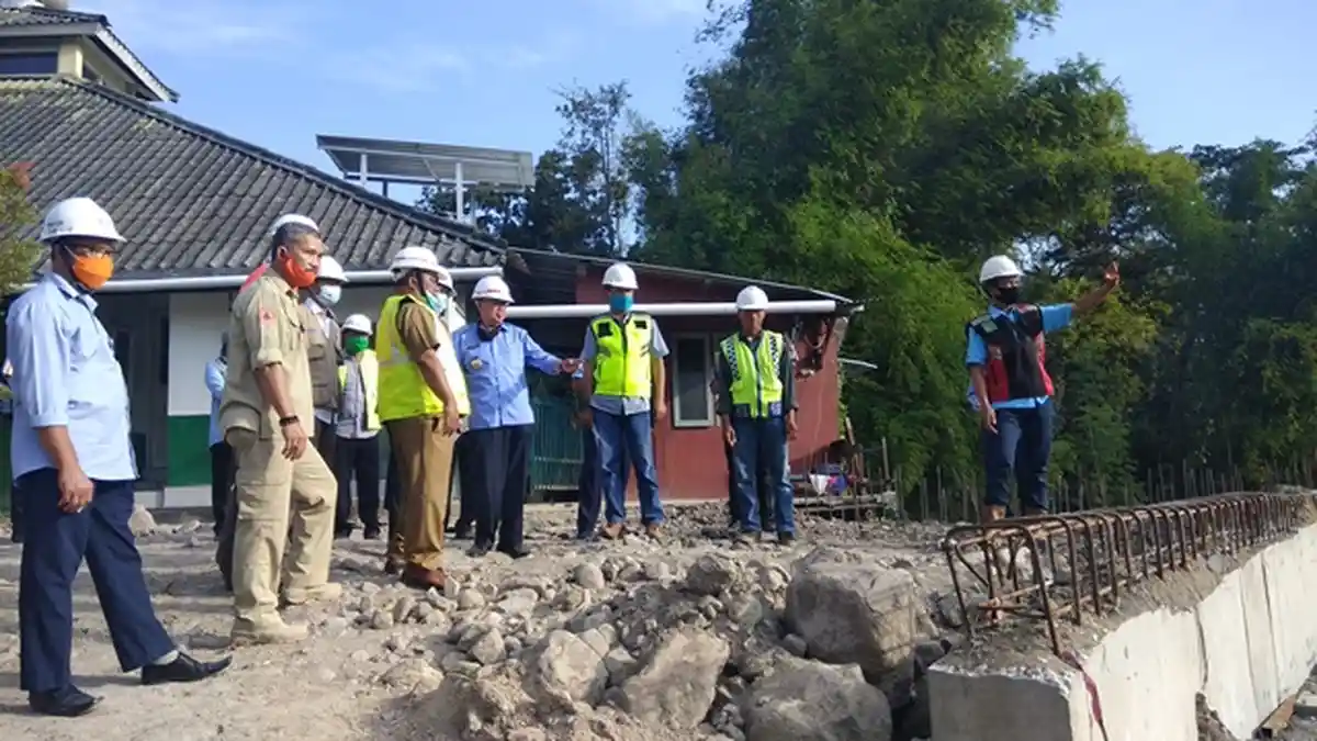 Progres Pembangunan Jembatan Kiringan - Pelemadu Bantul, Dirancang Mampu Tahan Bobot hingga 400 Ton