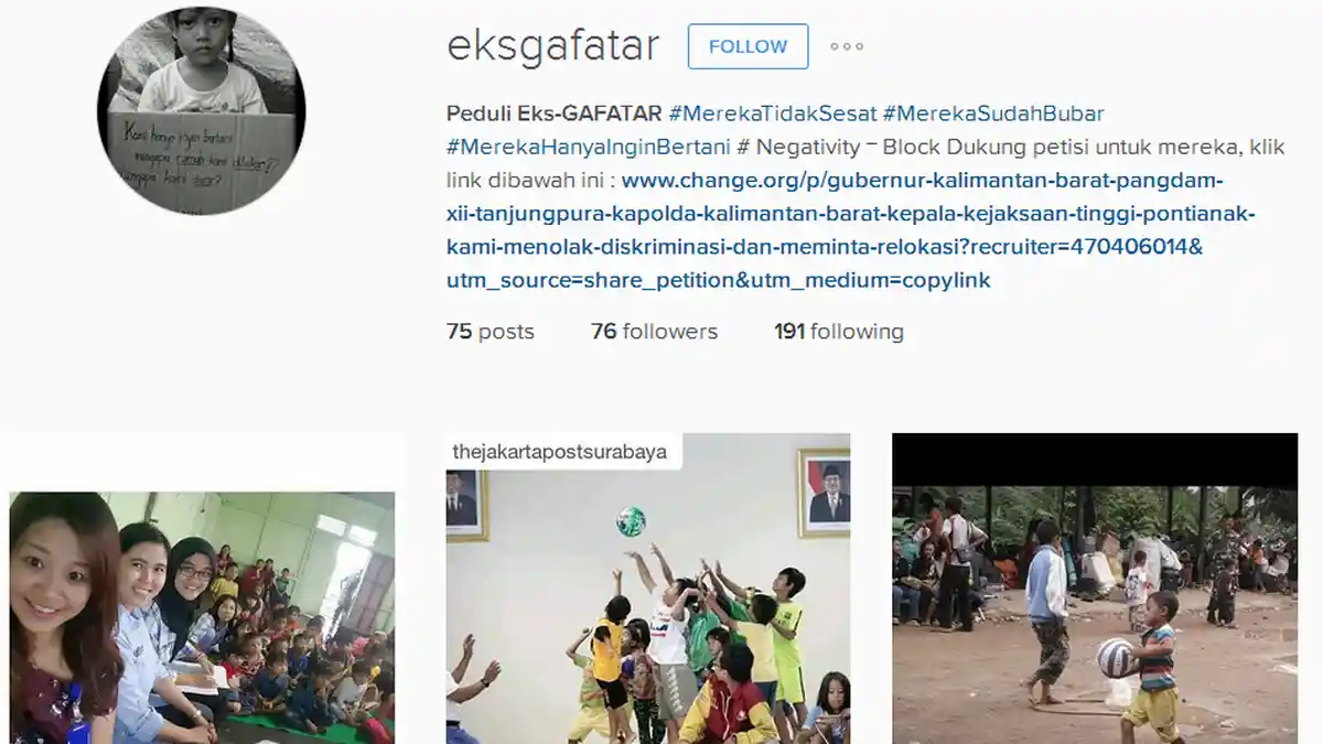Petisi Eks Gafatar Ditujukan ke Gubernur Kalbar, Ditembuskan ke Presiden