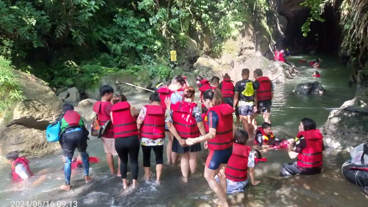 Libur Idul Adha 2024 di Pangandaran, Objek Wisata Citumang Ramai Dikunjungi Wisatawan