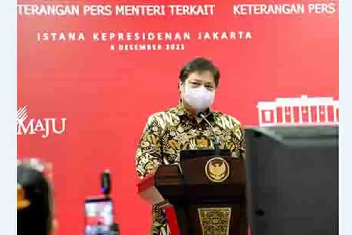 Menko Airlangga Umumkan PPKM di Luar Jawa-Bali Diperpanjang hingga 23 Desember 2021