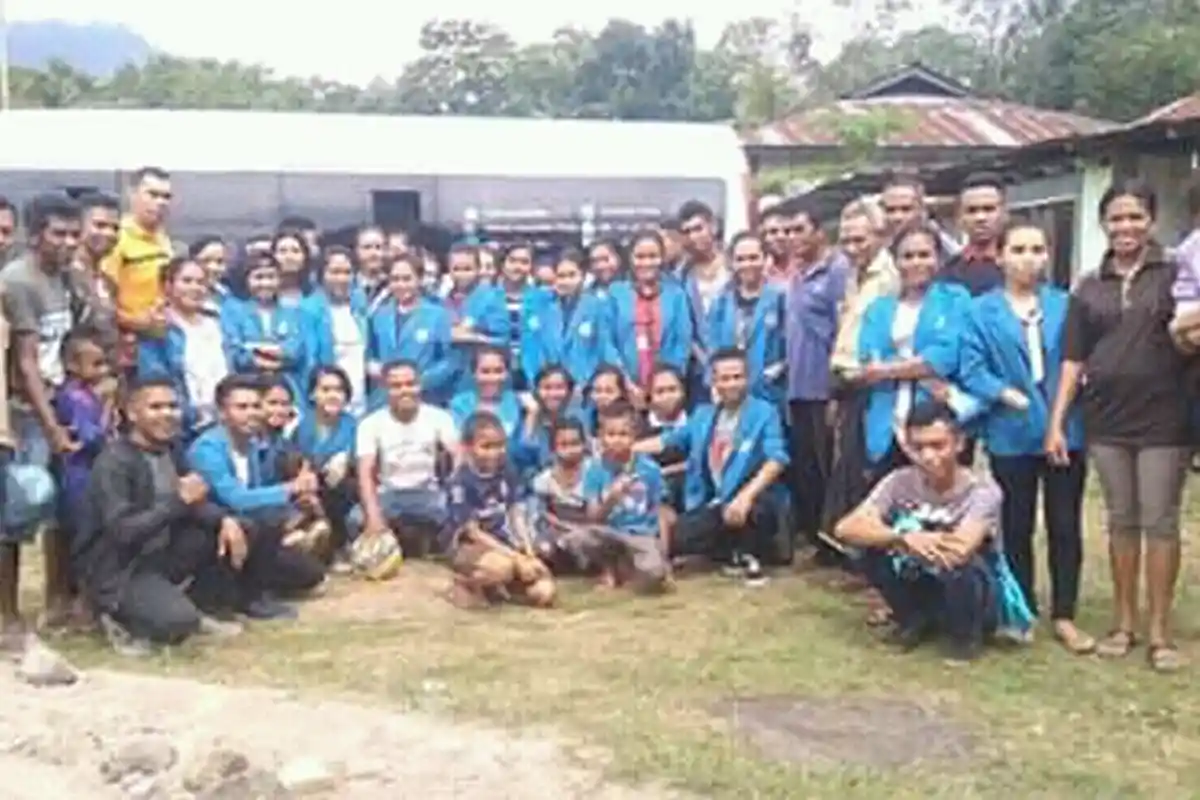 Mahasiswa Uniflor Ende Lakukan Kegiatan Pengabdian Masyarakat di Nagekeo