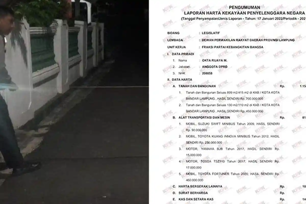 Harta Anggota DPRD Lampung yang Tabrak Balita hingga Tewas Capai Rp 2 M