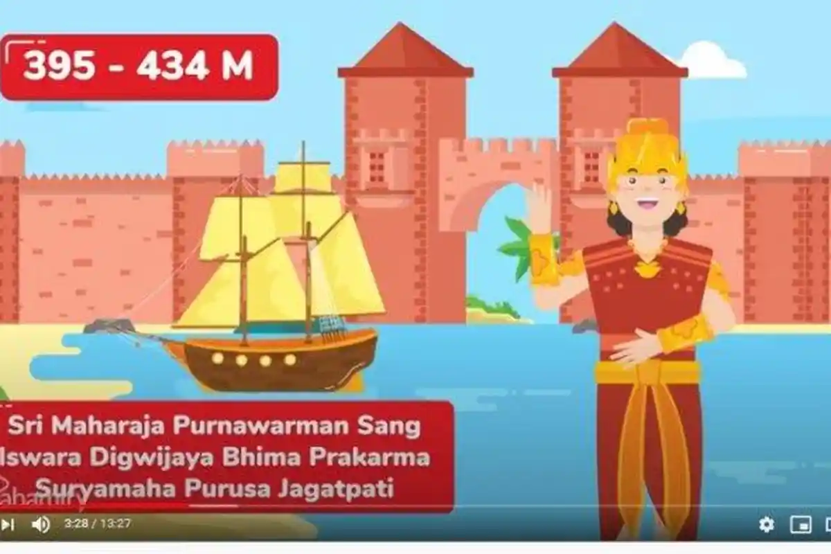 Apa Bukti Sejarah Berdirinya Kerajaan Tarumanegara? Materi Kelas 4-6 SD Belajar dari Rumah TVRI