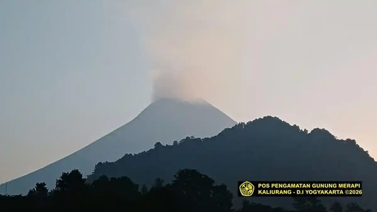 Aktivitas Gunung Merapi Kamis 4 Juni 2026: Berikut Hasil Pengamatan BPPTKG Yogyakarta