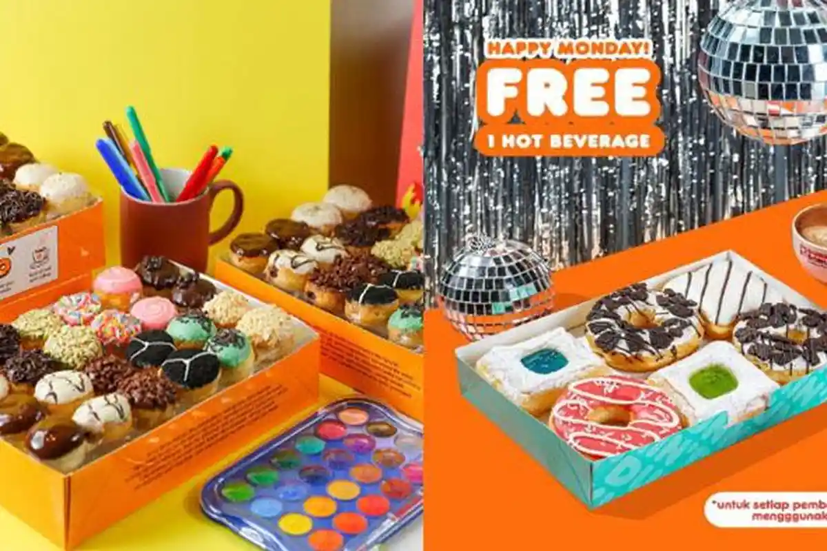 Promo Makanan 26 Desember 2022, JCO Dunkin Donuts Geprek Bensu Domino Pizza Kopi Kenangan Chatime