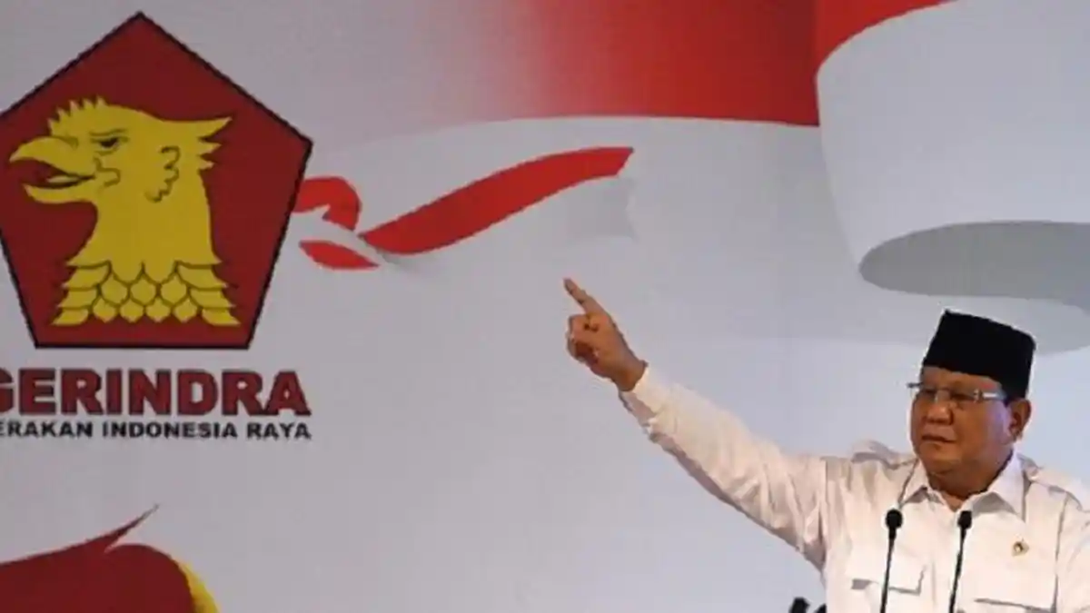 Gerindra Turun Keposisi Ketiga, Tapi Prabowo Unggul