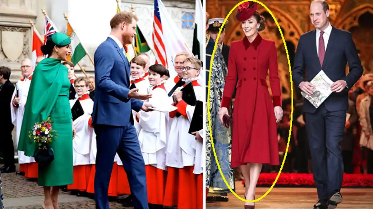 Baju Merah Kate Middleton Siratkan Pesan Rahasia bagi Meghan Markle & Pangeran Harry Saat Perpisahan