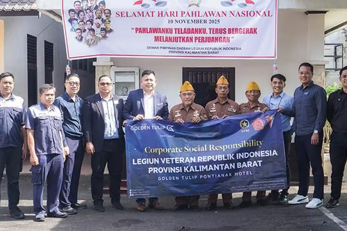 Memperingati Hari Sumpah Pemuda,  Golden Tulip Pontianak Kunjungi Legiun Veteran RI di LVRI Kalbar