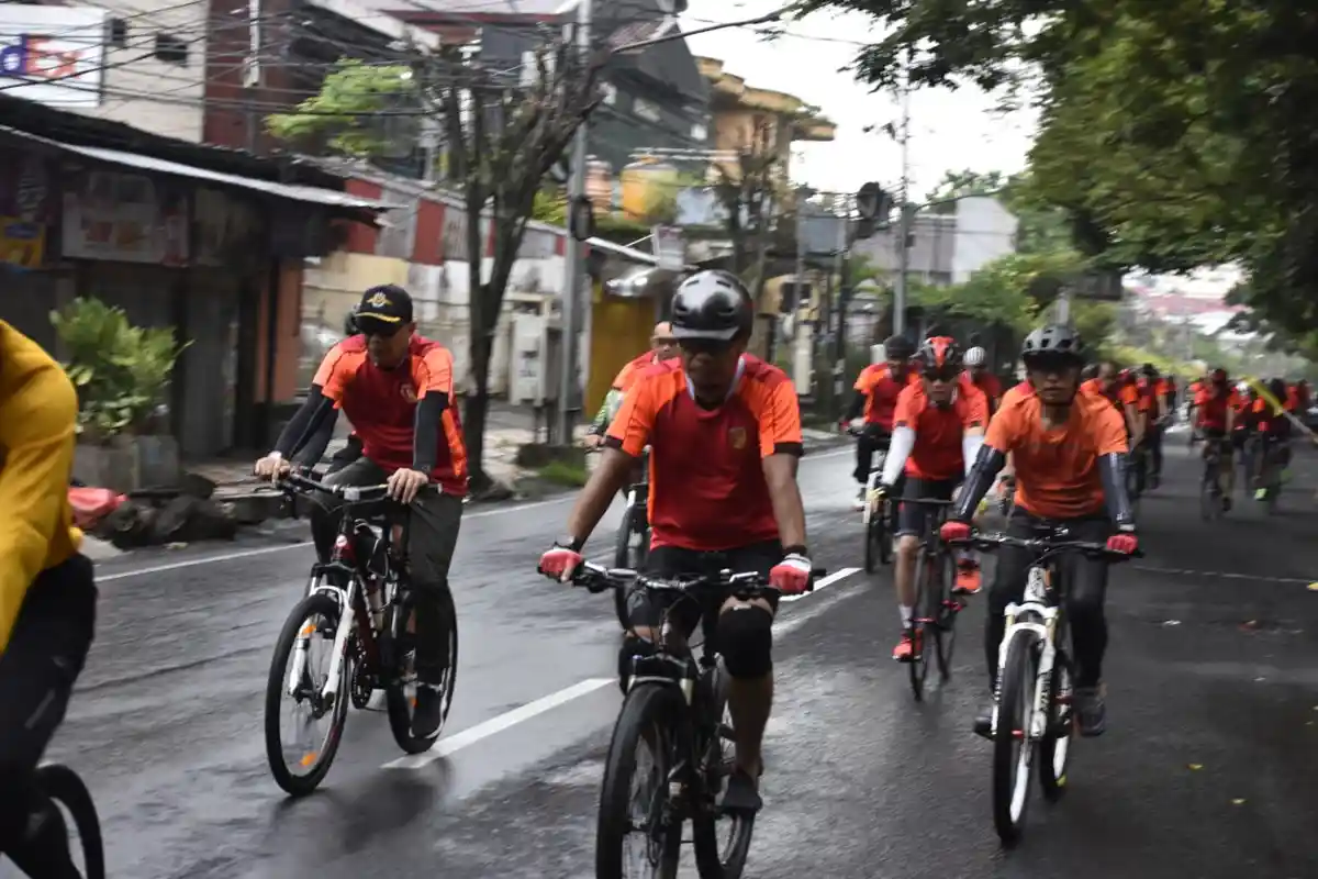 Sambut Hut ke 64, Kodam XIII Merdeka Gelar Kegiatan Gowes Bersama